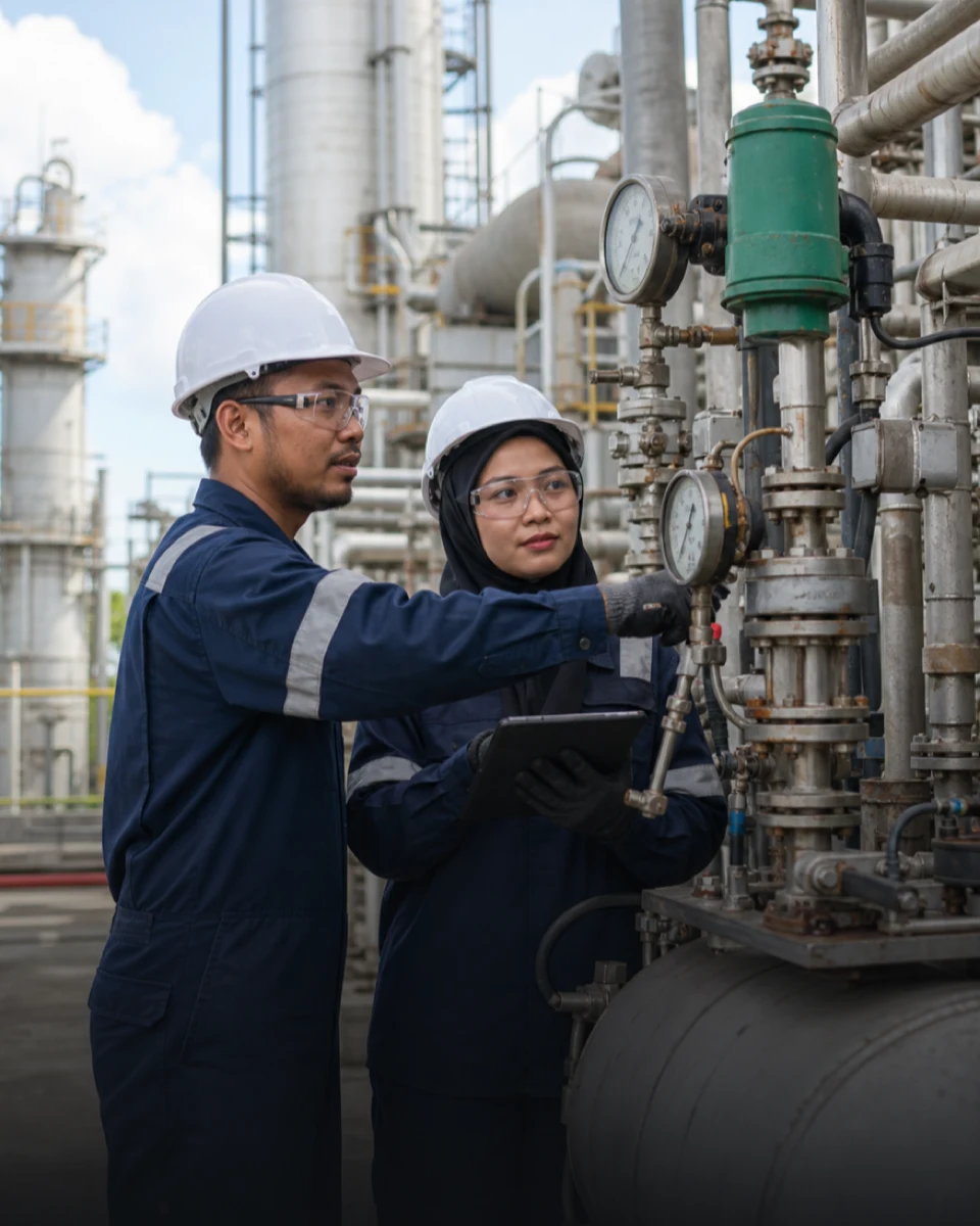 Chemical and industrial processing plant