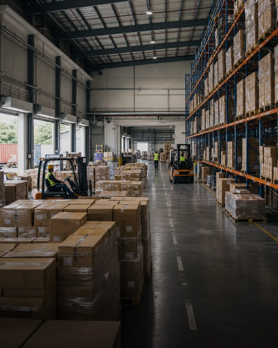 Large logistics distribution centre