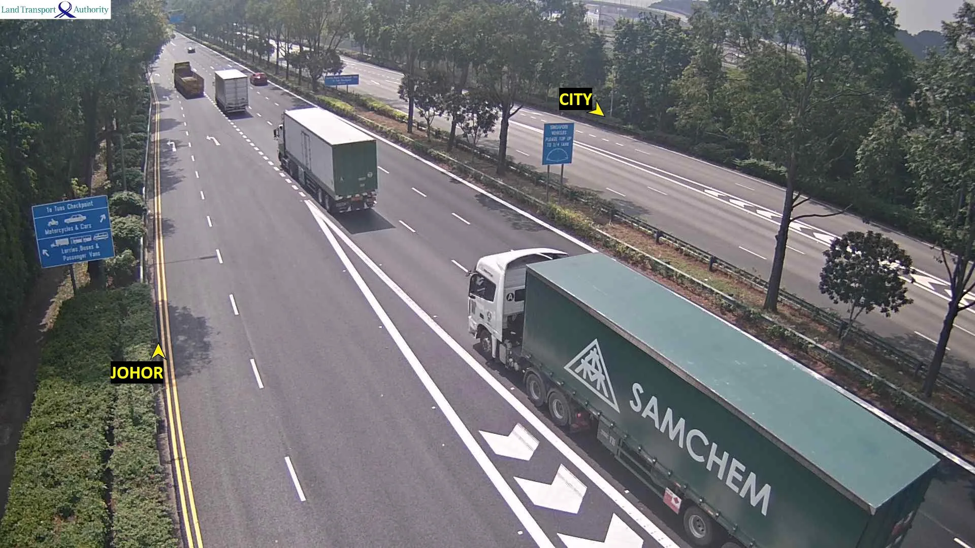 Second Link at Tuas traffic camera view